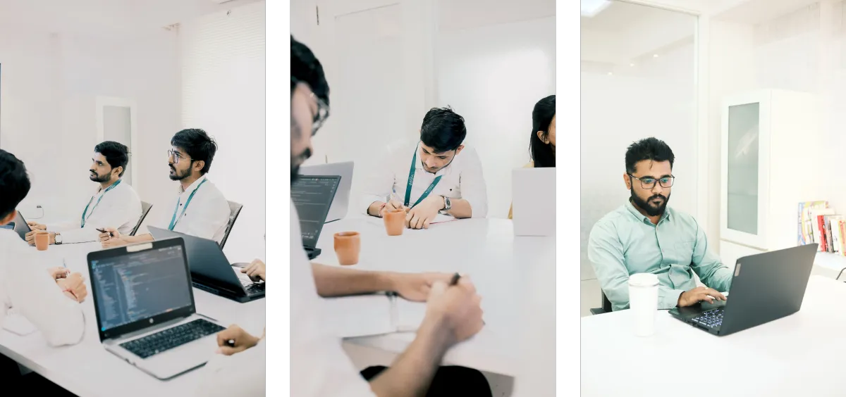 Vizipp team collaborating in the office